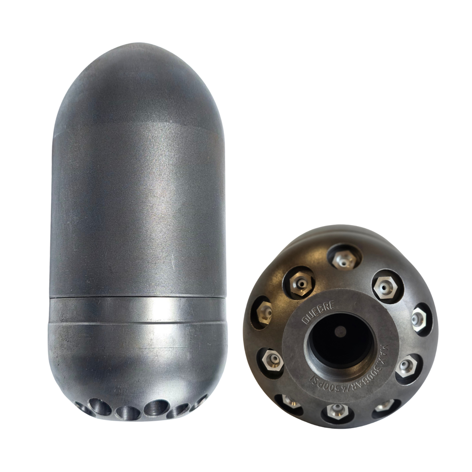 Hohlkörperdüse 1", 75 mm, Reinigungsdüse mit Keramikeinsätzen