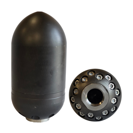 Hohlkörperdüse 1 1/4", 110 mm, Reinigungsdüse mit Keramikeinsätzen