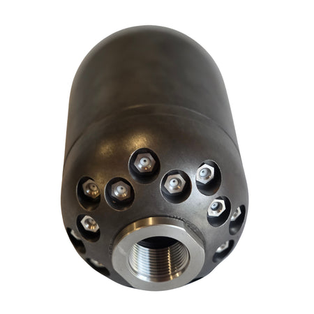 Hohlkörperdüse 1 1/4", 110 mm, Reinigungsdüse mit Keramikeinsätzen