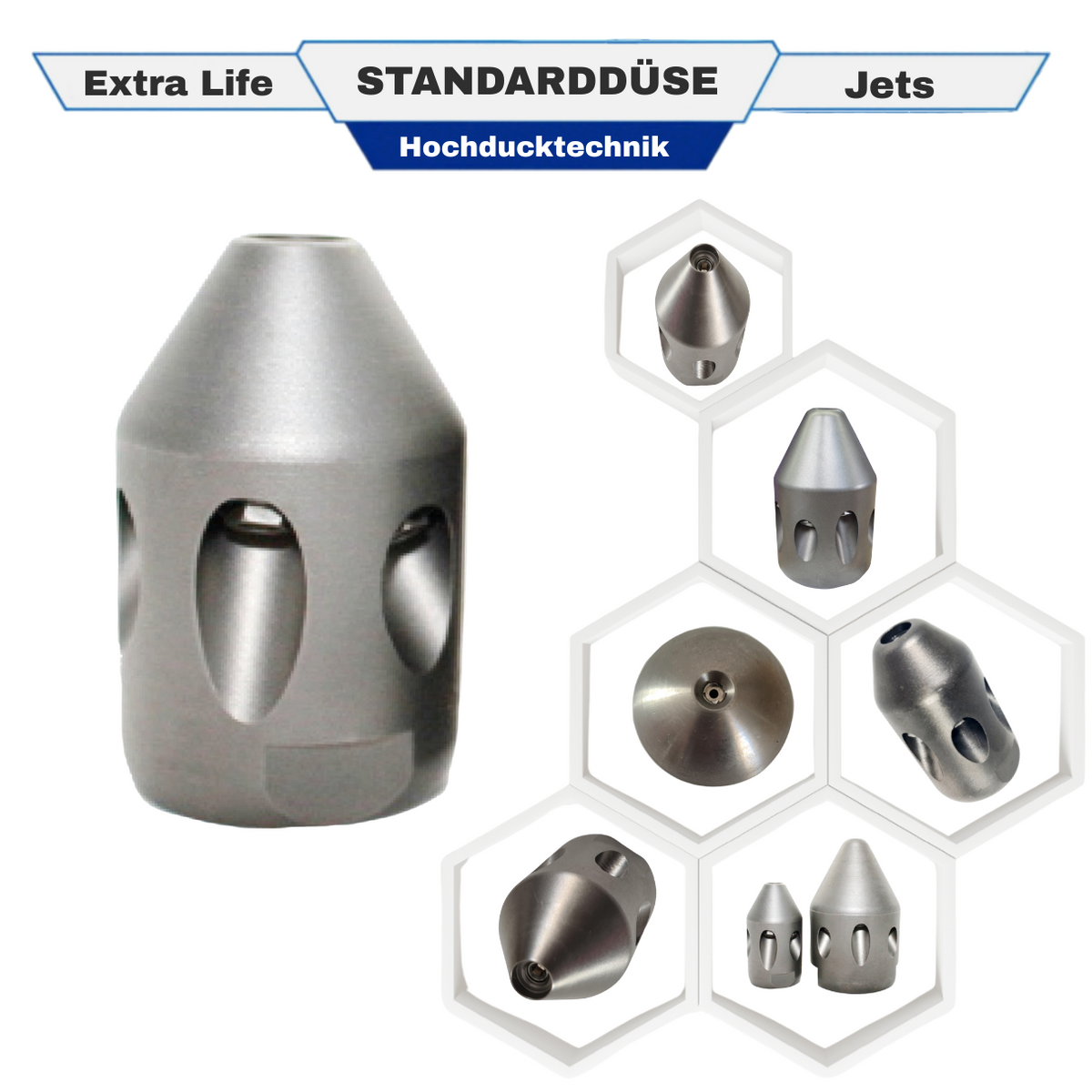 Standard nozzle 3/4" SN075 ExLJ cleaning nozzle with ceramic inserts