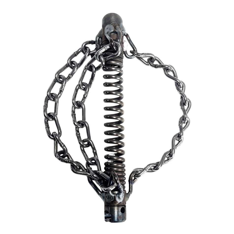 Kettenschleuder 32 mm Kupplung, 3 Glattketten - Spiralaufsatz kurz