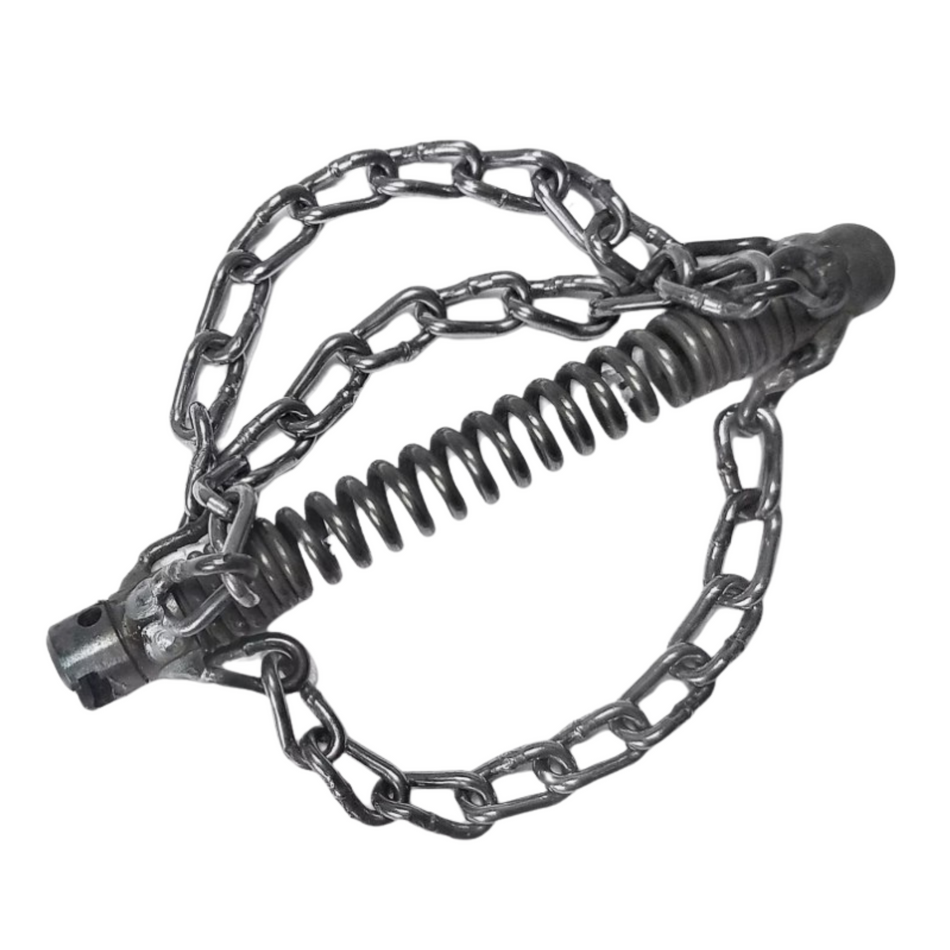 Kettenschleuder 32 mm,T-Nut-Kupplung 3 Glattketten, Spiralaufsatz