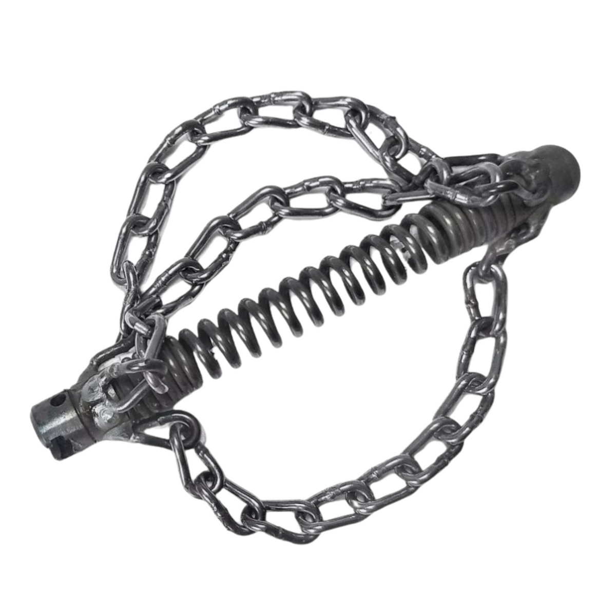 Chain flail 32 mm coupling, 3 smooth chains, spiral attachment