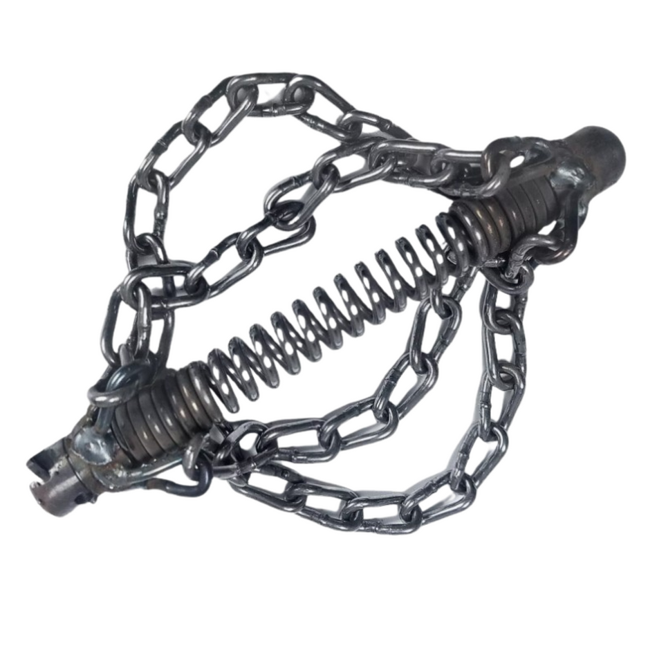Kettenschleuder 22 mm, 4 Glattketten, Spiralaufsatz