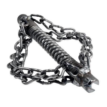 Chain flail 32 mm coupling, 4 smooth chains - short, spiral attachment
