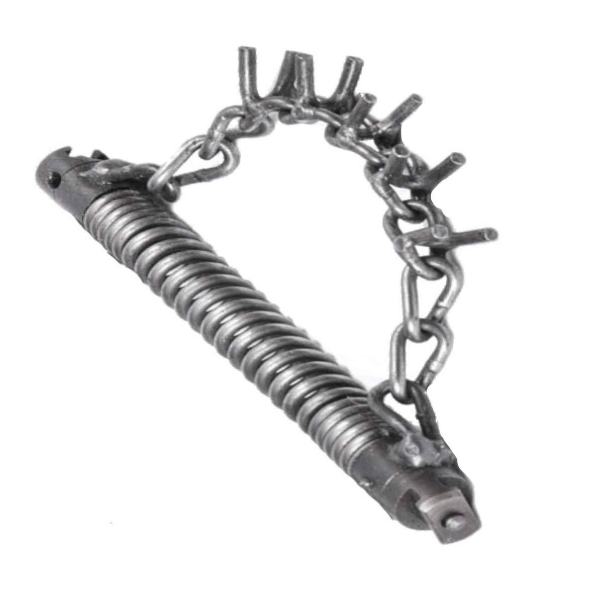 Chain flail 32 mm coupling, 1 cam chain, spiral attachment