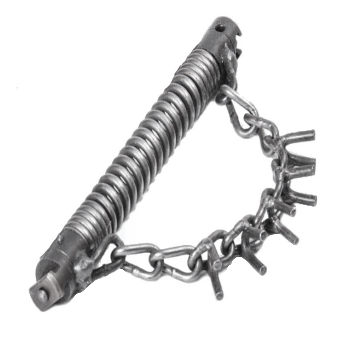 Chain flail 32 mm coupling, 1 cam chain, spiral attachment
