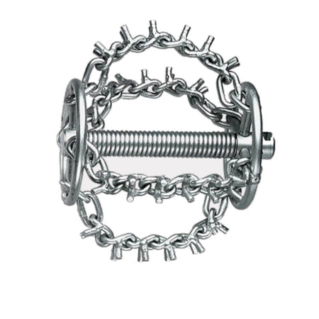 Kettenschleuder 32 mm, mit Ring, DN 65, 4 Nockenketten, Spiralaufsatz