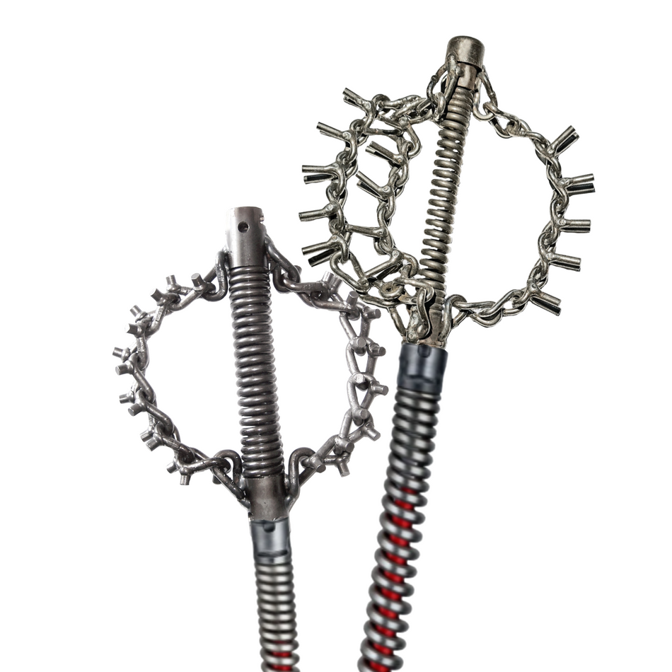 Kettenschleuder 32 mm T-Nut Kupplung, 4 Nockenketten, Spiralaufsatz