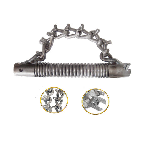 Chain flail 32 mm coupling, 1 cam chain - short, spiral attachment