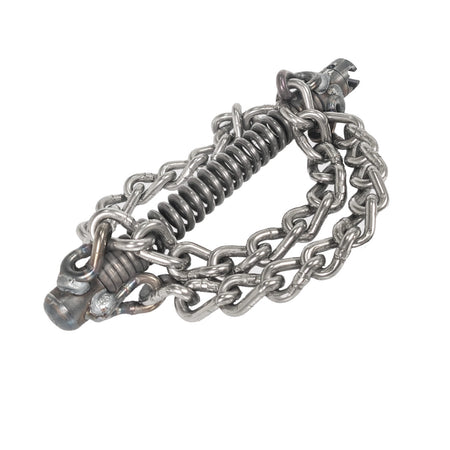 Chain flail 32 mm coupling, 3 smooth chains, spiral attachment