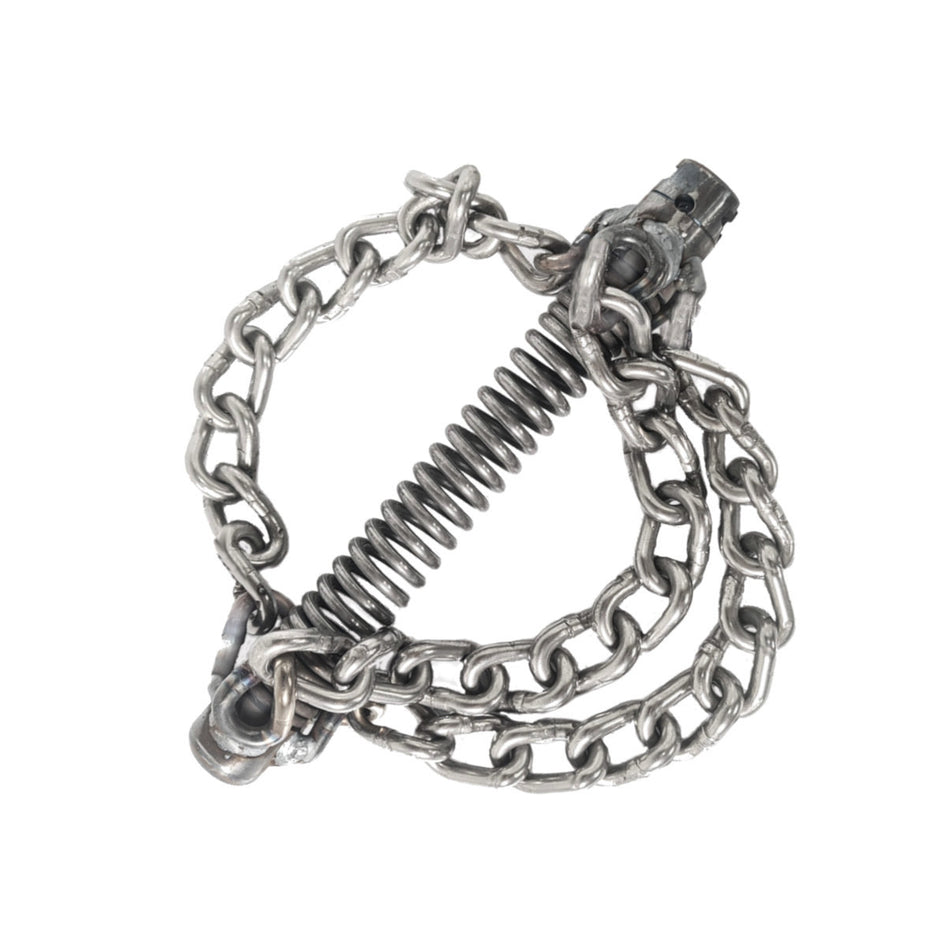 Kettenschleuder 22 mm, 3 Glattketten, Spiralaufsatz