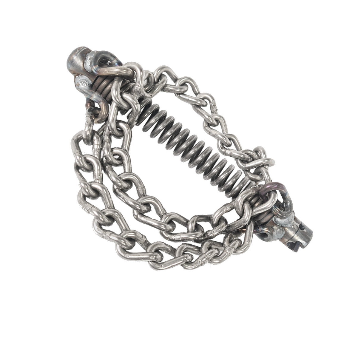 Chain flail 32 mm coupling, 3 smooth chains, spiral attachment