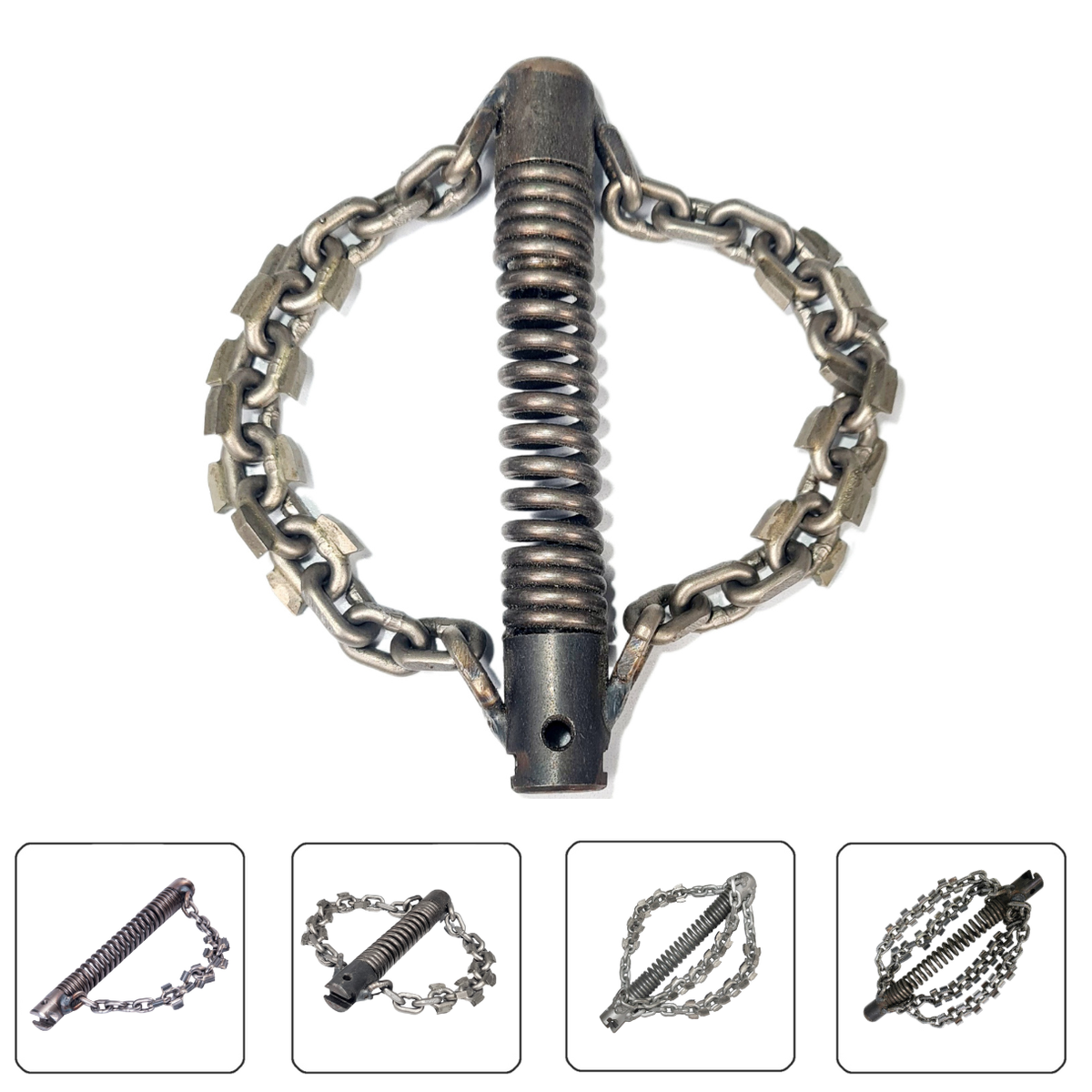 Chain flail 32 mm coupling, 2 carbide sawtooth chains