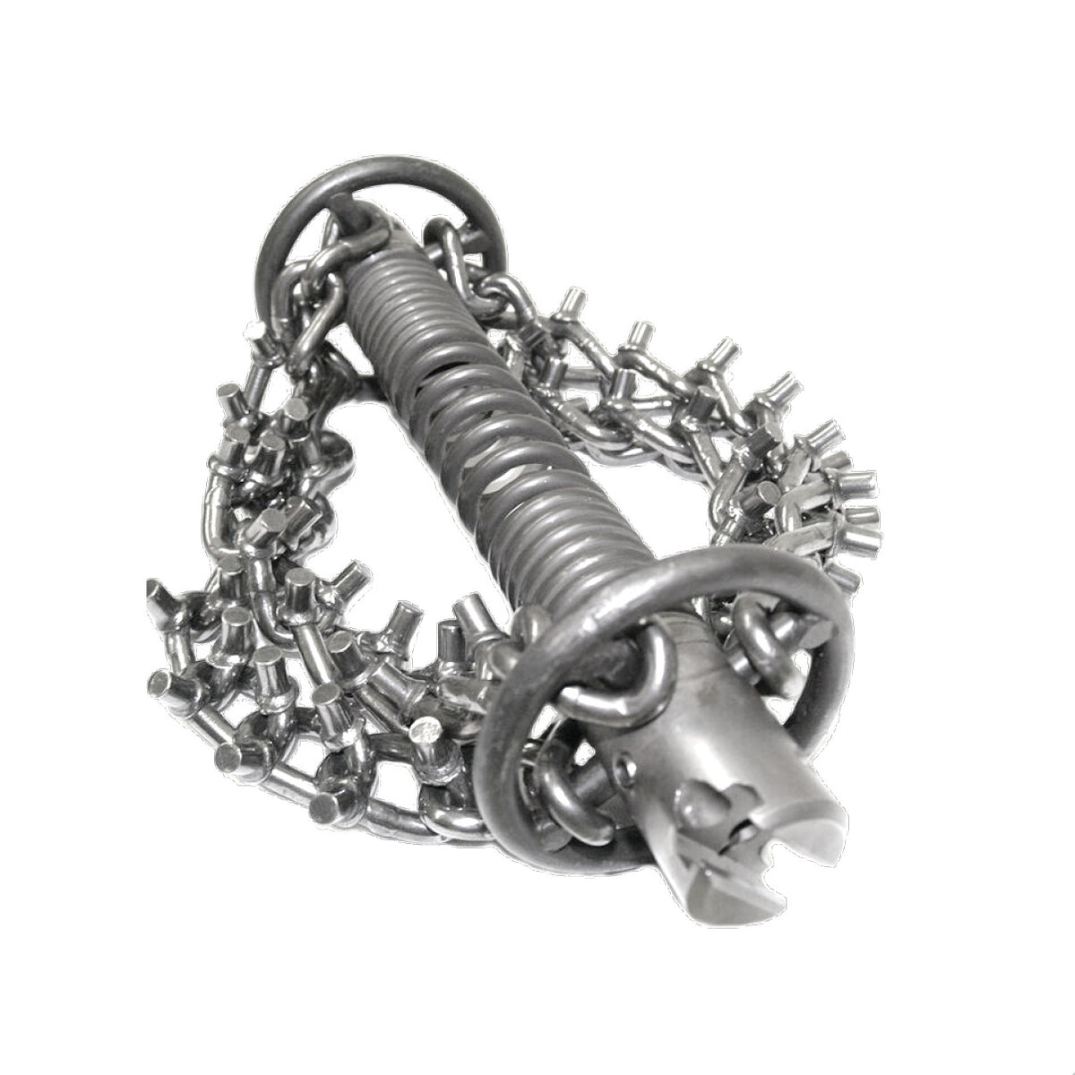 Kettenschleuder 32 mm, mit Ring, DN 75, 4 Nockenketten, Spiralaufsatz
