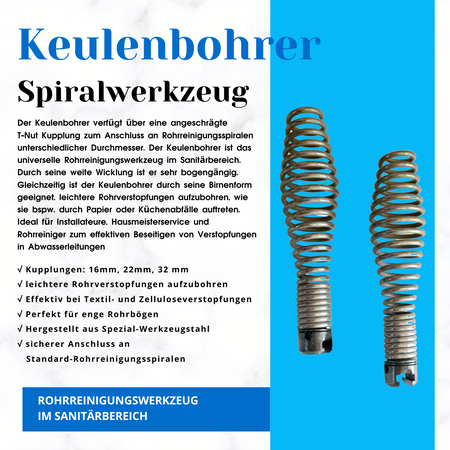 Club drill 32 connector, spiral attachment
