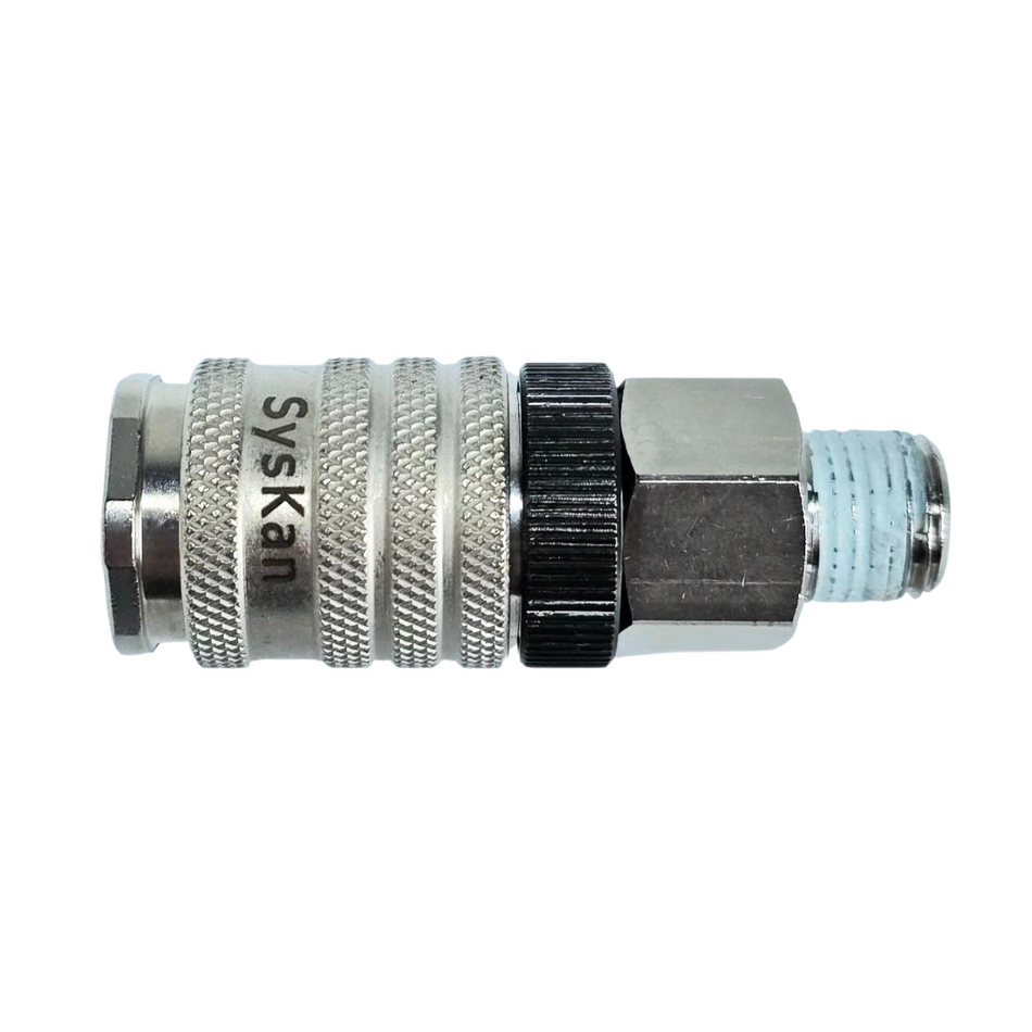 Druckluft-Kupplung NW 7,8 mm, 1/4" AG mit Sicherungsring