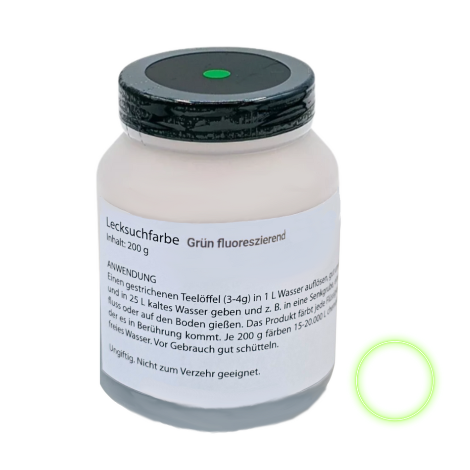 Leak and marking dye fluorescent, ideal for leak detection