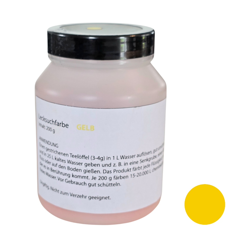 Leak and marking dye yellow, ideal for leak detection