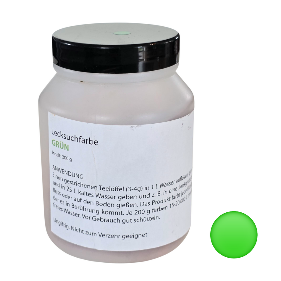 Leck- und Markierungsfarbstoff grün, Ideal zur Lecksuche