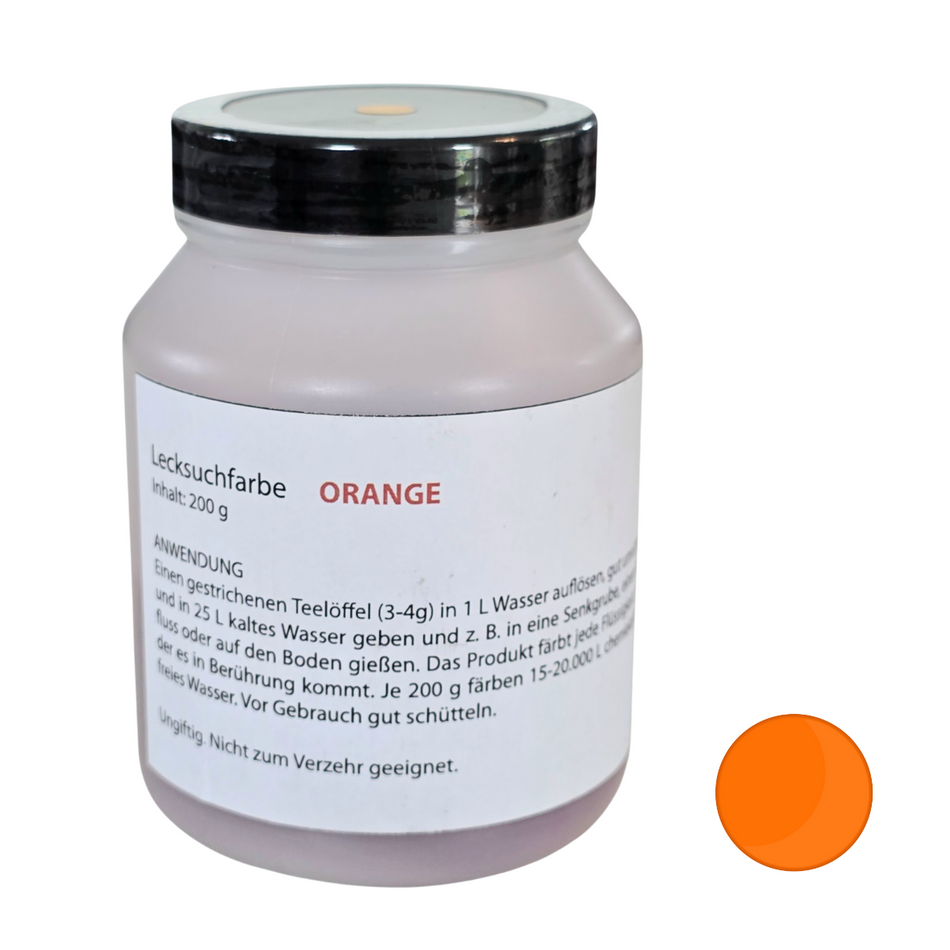 Colorant de marquage et de fuite orange, idéal pour la détection des fuites