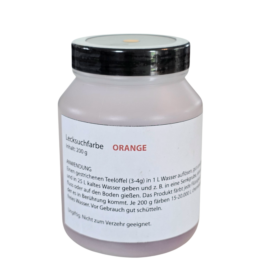 Leck- und Markierungsfarbstoff orange, Ideal zur Lecksuche - Syskan - Online Shop: Abwassertechnik