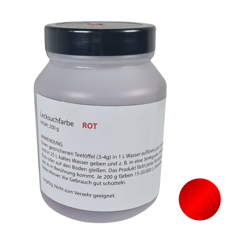Leck- und Markierungsfarbstoff rot, Ideal zur Lecksuche