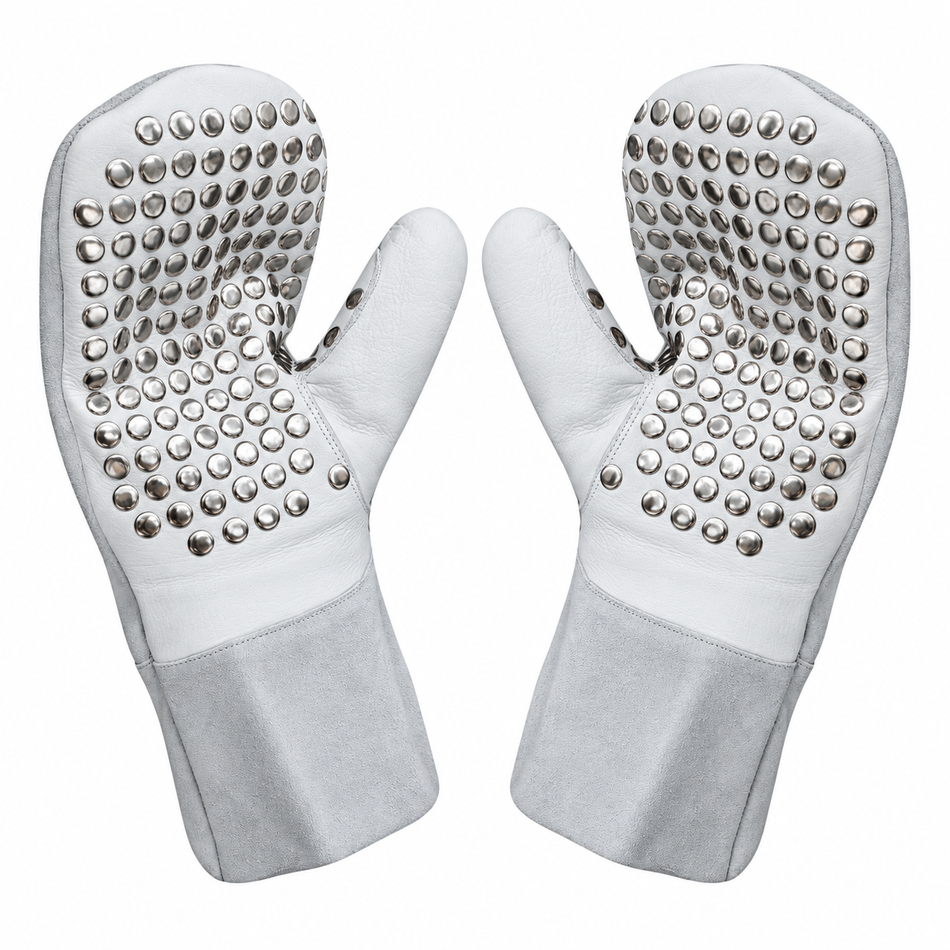 Guide gloves with rivet coating (pair), work gloves