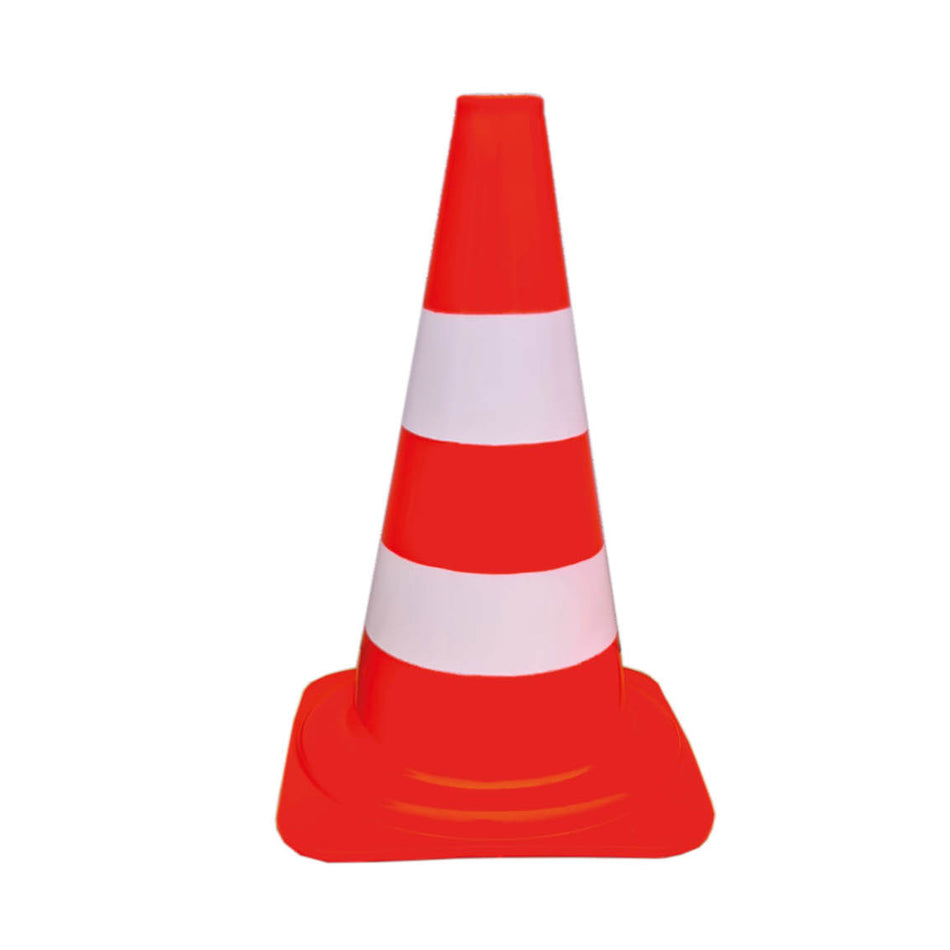 Leitkegel, rot/weiß, 320 mm, PVC / leicht
