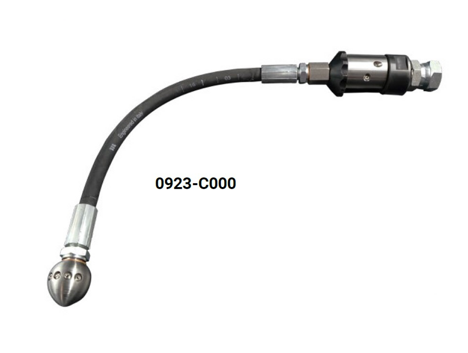 Lenkdüse 1/2" mit Rotierdüse, Drehverbinder und Stahleinsätze