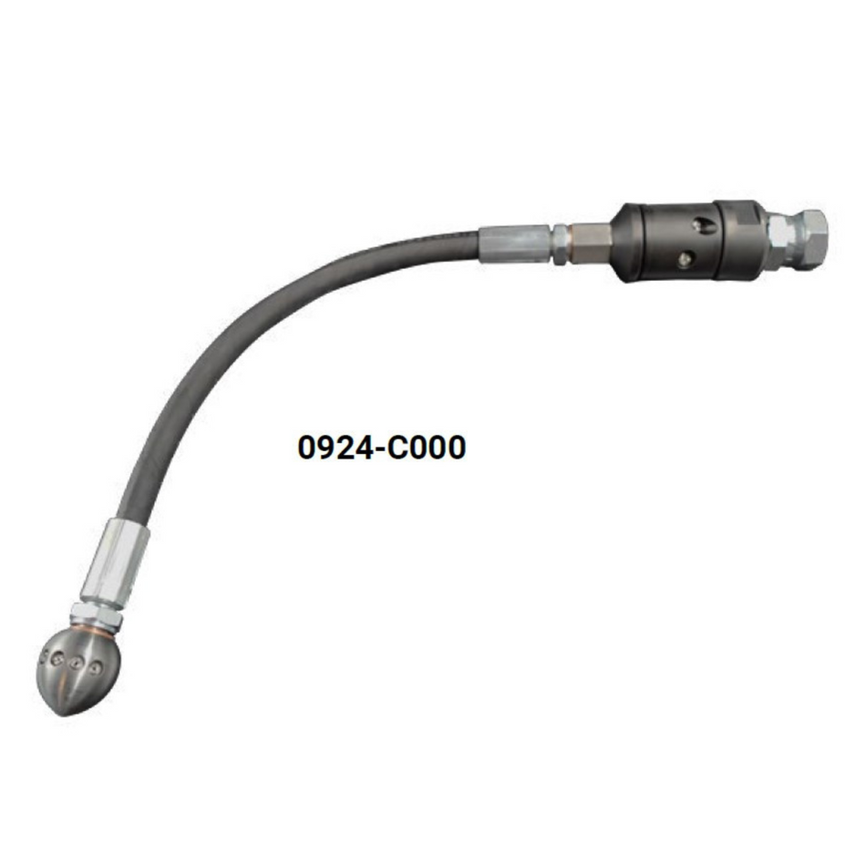 Lenkdüse 1/2" mit Vibrationsdüse, Drehverbinder und Keramikeinsätze