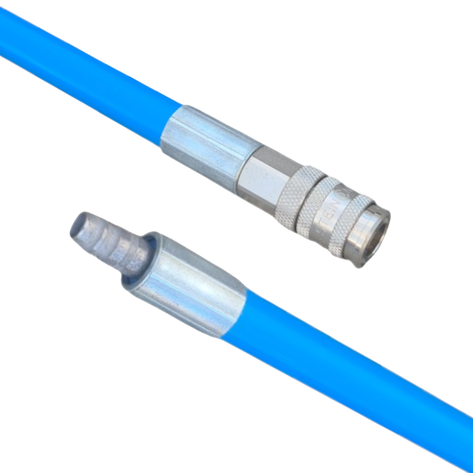 Luftschiebestange blau NW 7,8, Länge: 2.000 mm