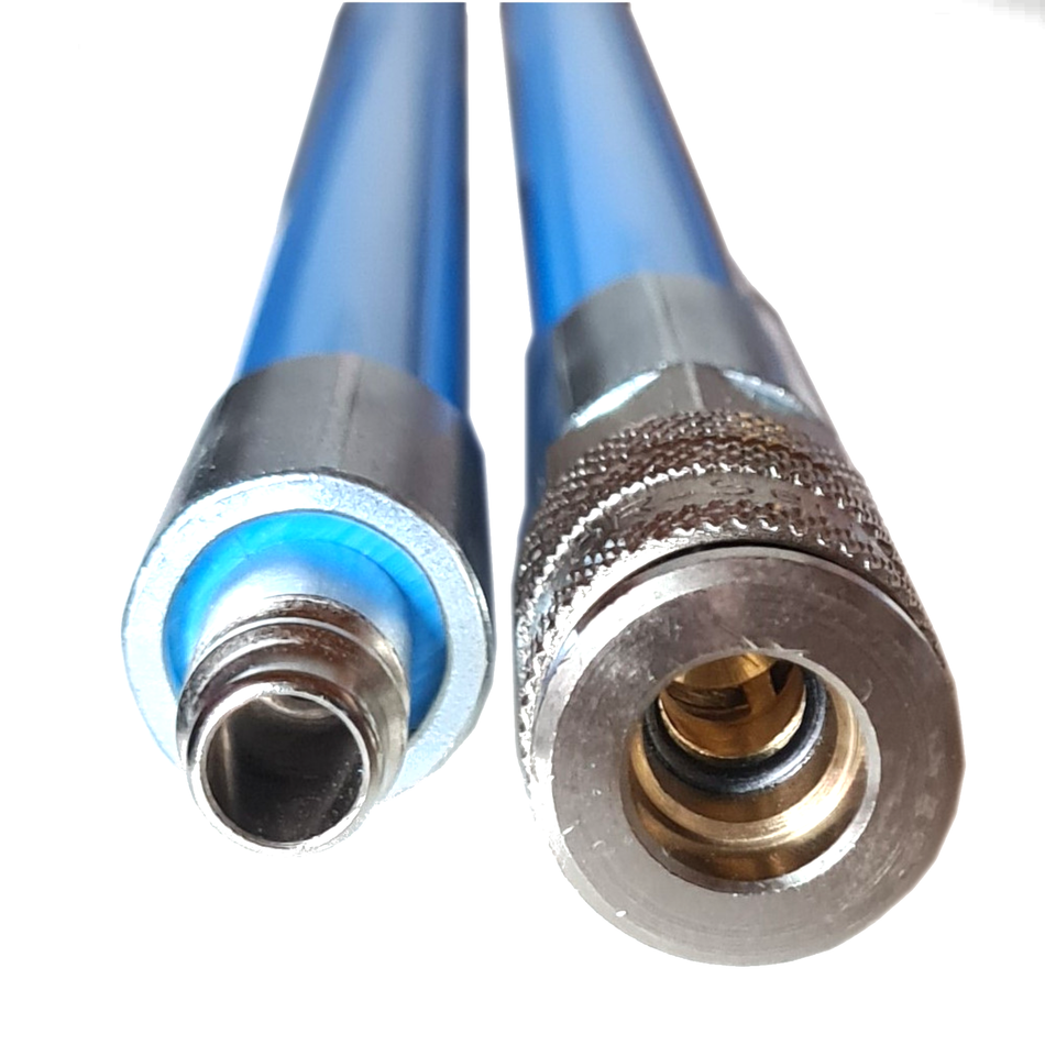 Luftschiebestange blau NW 7,8, Länge:  1.500 mm