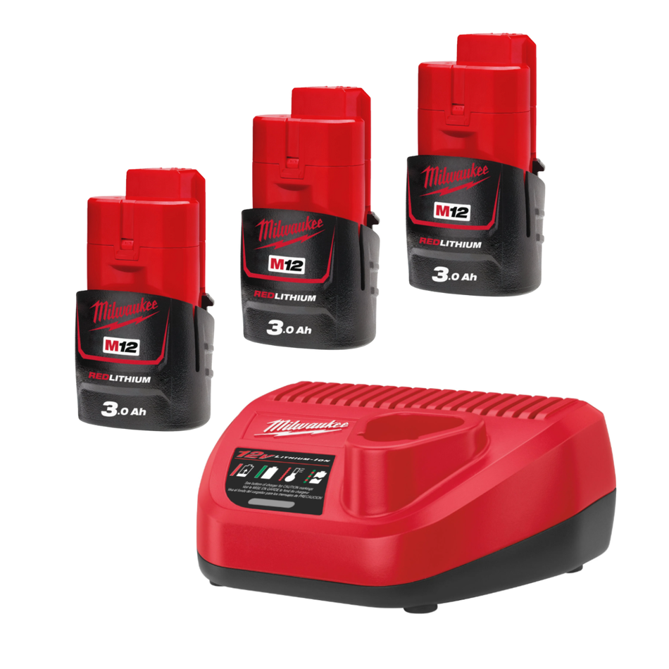 Milwaukee M12 NRG-303 Akku-Set (3.0 Ah 12 V)