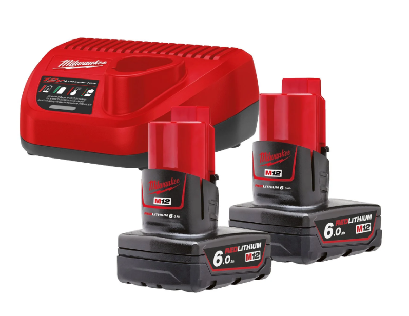 Milwaukee M12 NRG-602 Akku-Set (6.0 Ah, 12 V)