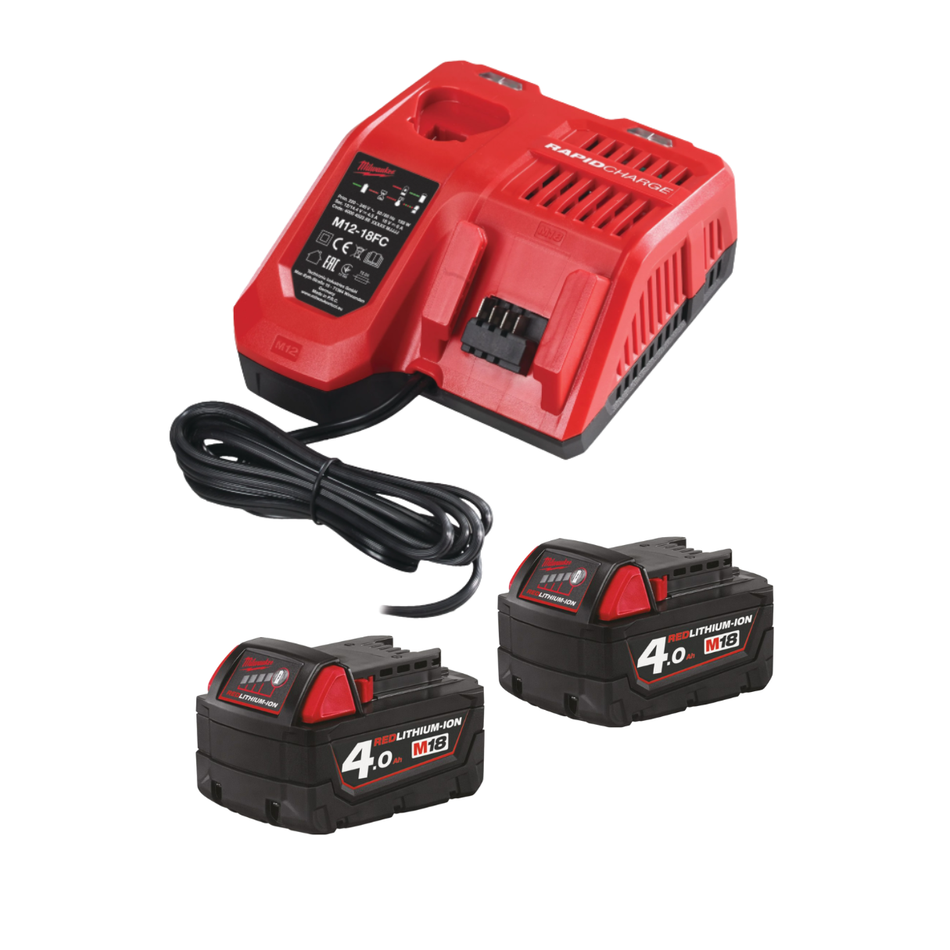 Milwaukee M18 NRG-402 Akku-Set (4.0 Ah 18 V)