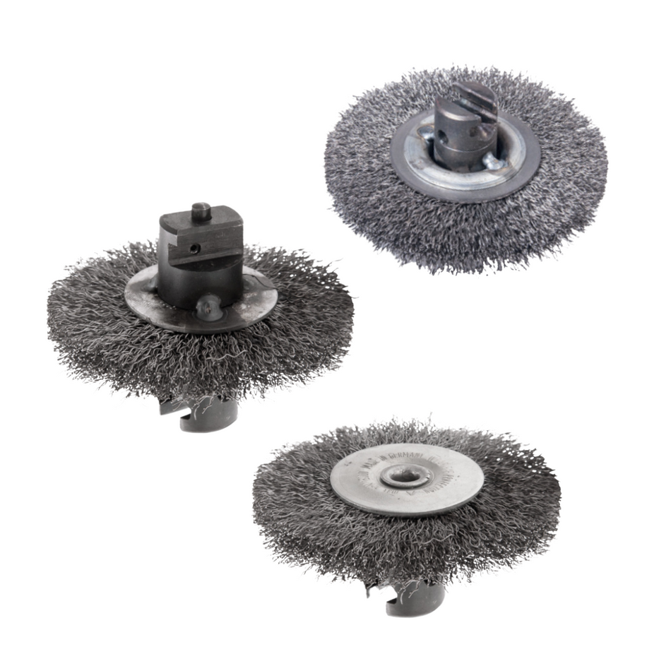 Scheiben-Rohrbürste DN 70 mm, 16 mm Kupplung, Stahldraht
