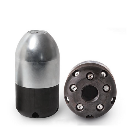 Magnetic nozzle 1", cleaning nozzle with 10 ceramic inserts