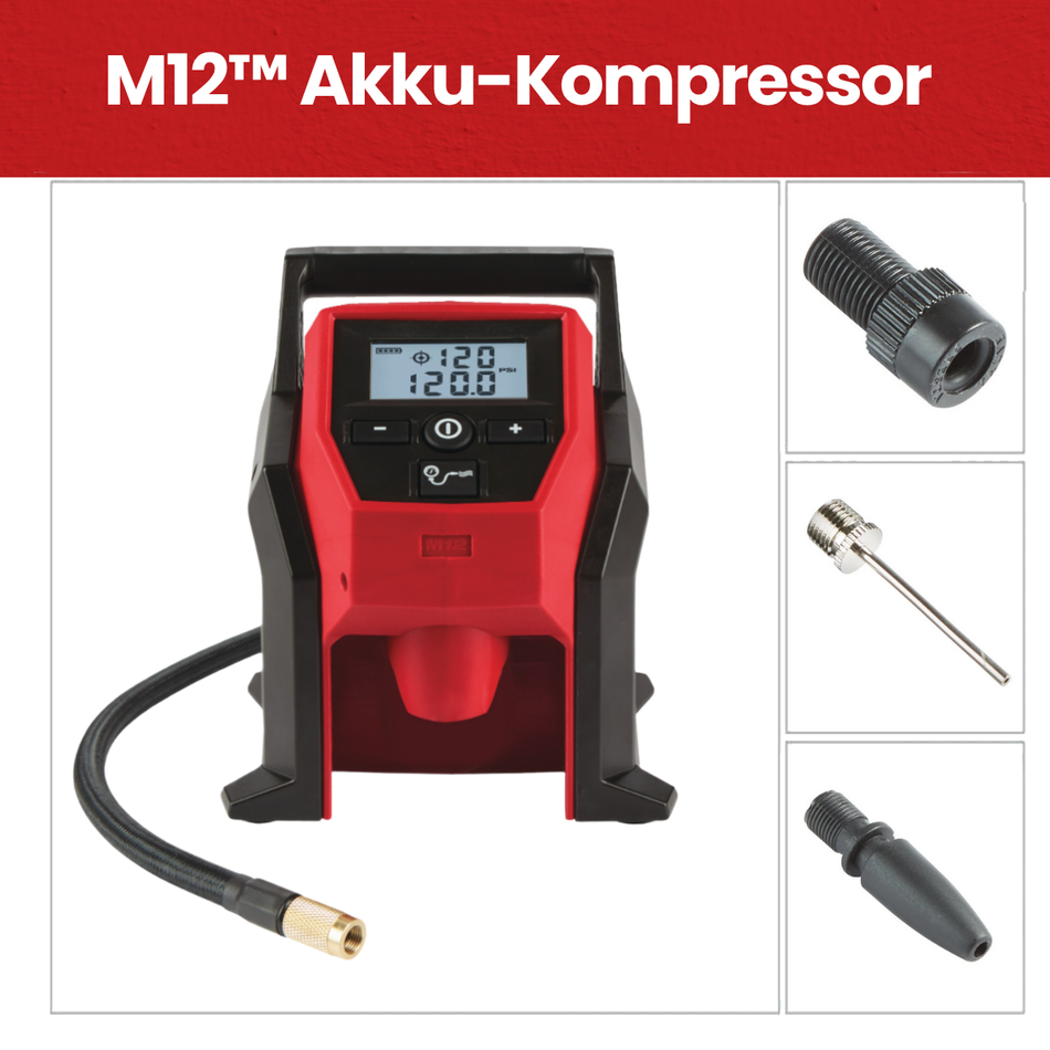 Milwaukee M12 Akku-Kompressor BI-0