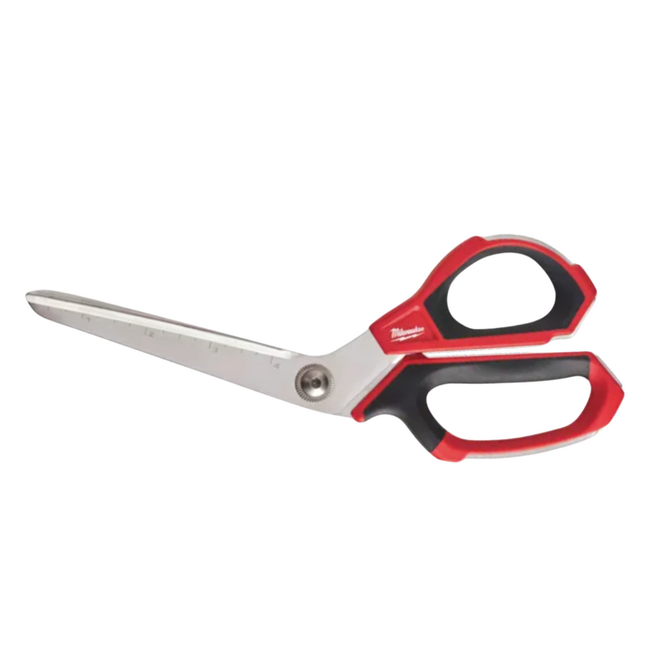 Tijeras de trabajo Milwaukee ergonómicas, con hojas microdentadas