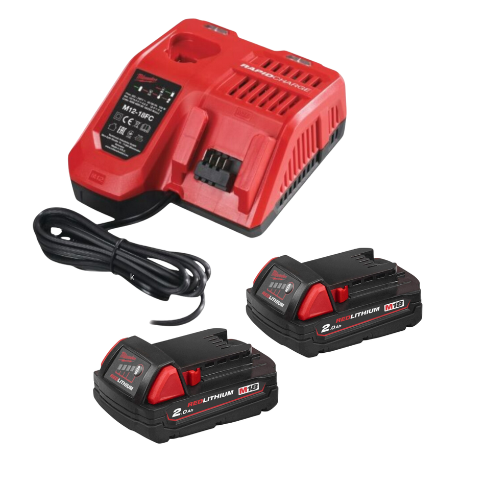 Milwaukee M18 NRG-202 Akku-Set (2.0 Ah 18 V)