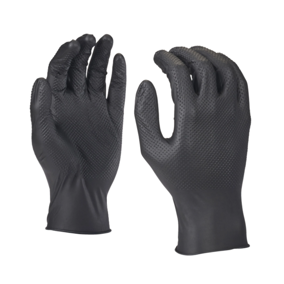 Nitril-Einweghandschuhe Grip 10/XL (1 Packung = 50 Stk.), Milwaukee