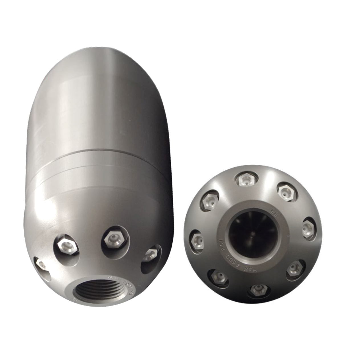 Phantom 1", cleaning nozzle with ceramic inserts
