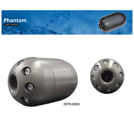 Phantom 3/4", cleaning nozzle with ceramic inserts