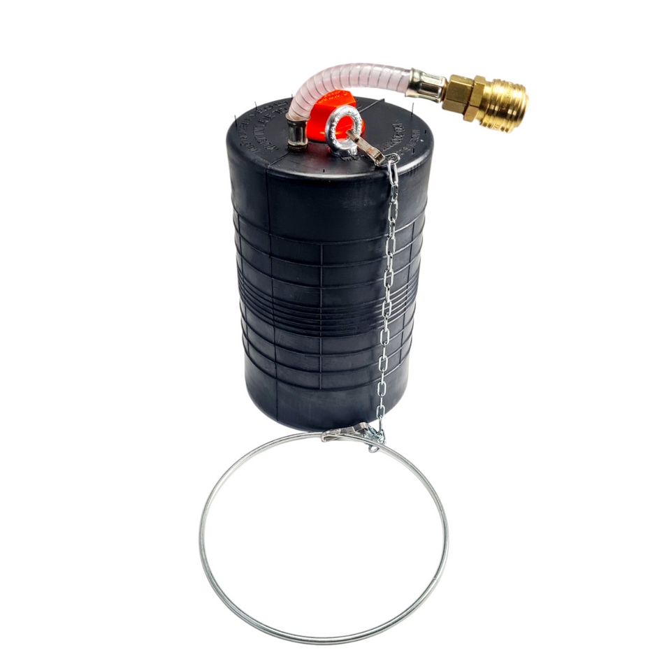 Rohr-Prüfblase Plugsy S6-8 Ø 150-200 mm, mit Schlauchstück und Druckluftkupplung