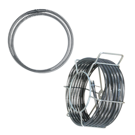 Pipe cleaning cable 22 mm x 4 m long, flexible, without core