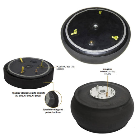 Schachtblase Plugsy VJ 600-650 mm, 1,5 bar - Syskan - Online Shop: Abwassertechnik