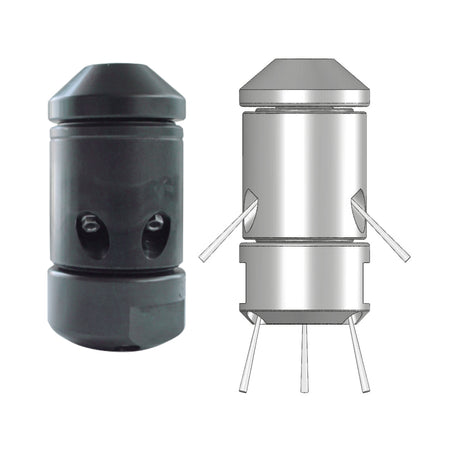 RTH rotary nozzle 60 mm, 3/4", rotary nozzle with rear jet