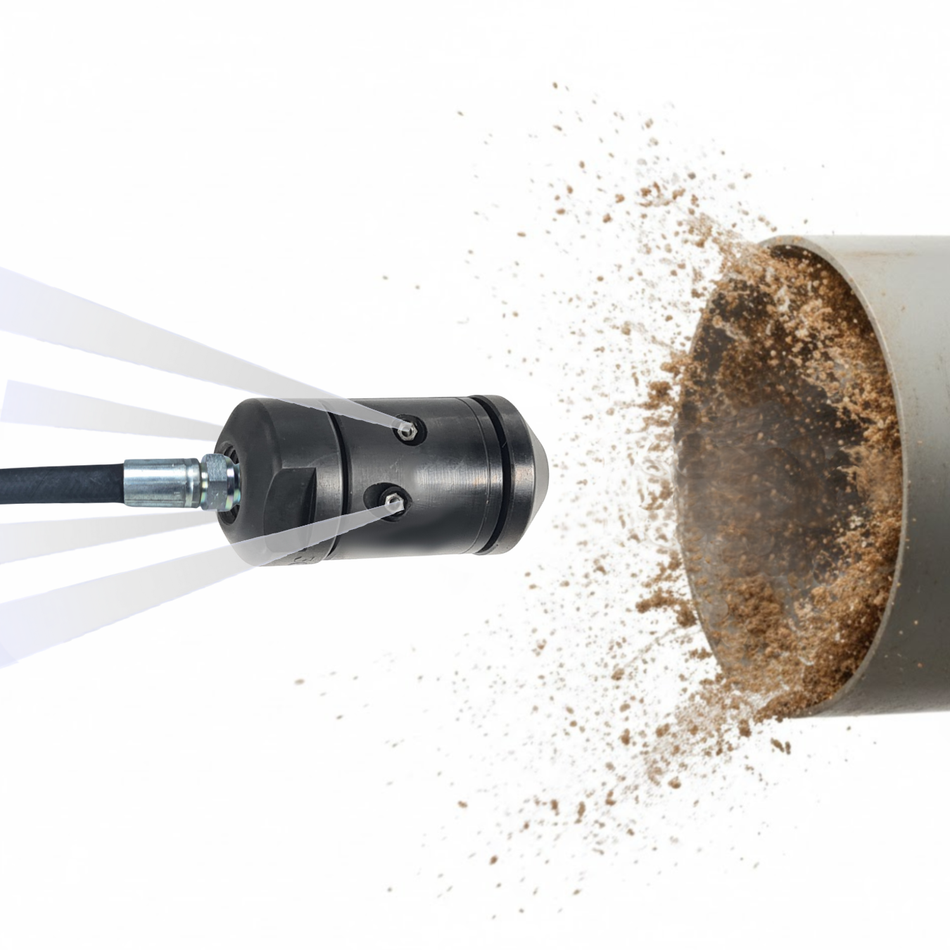 Buse rotative RTK 60 mm, 3/4", buse de nettoyage d'égouts