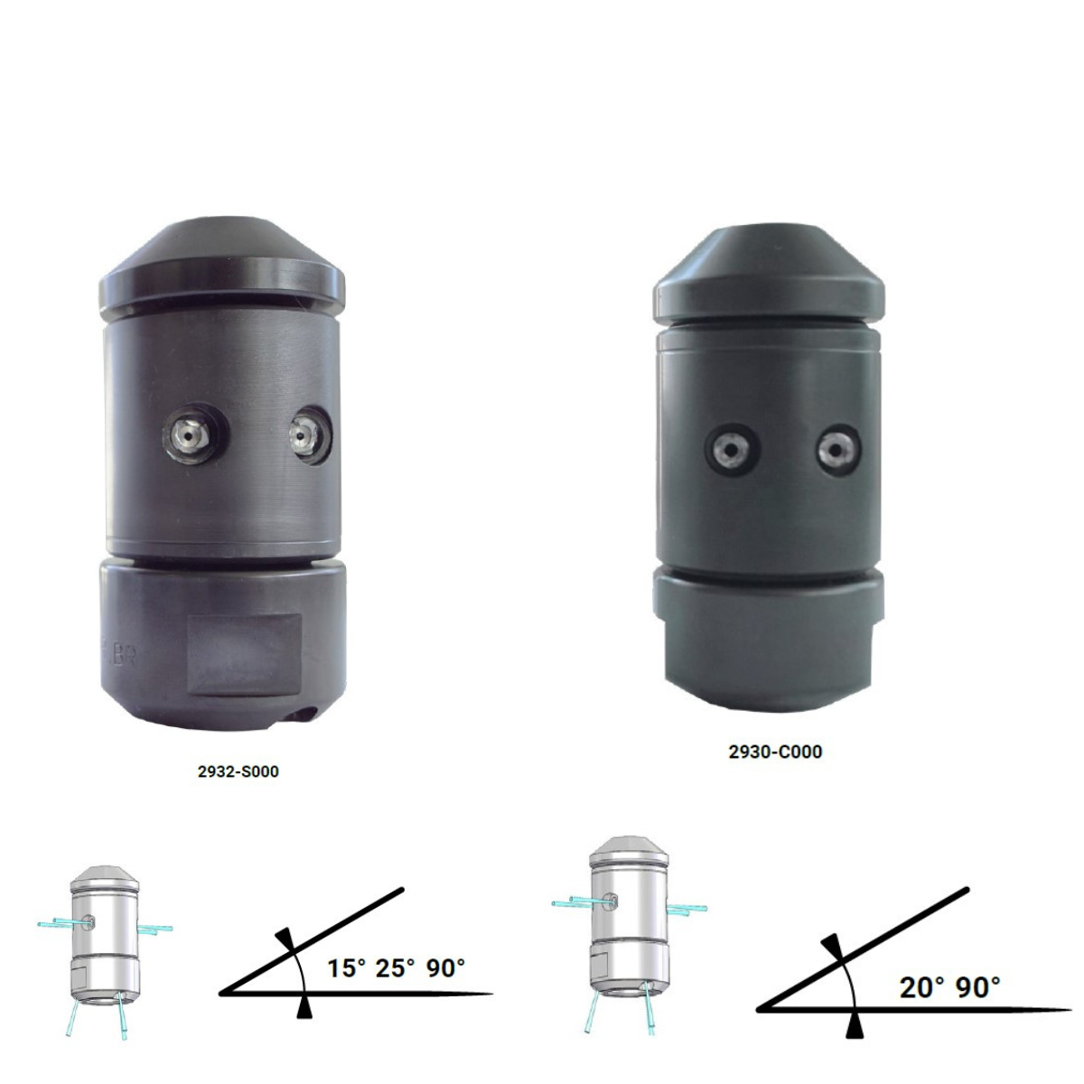 RTS rotary nozzle 22 mm, 1/8" rotary nozzle, 40 liters